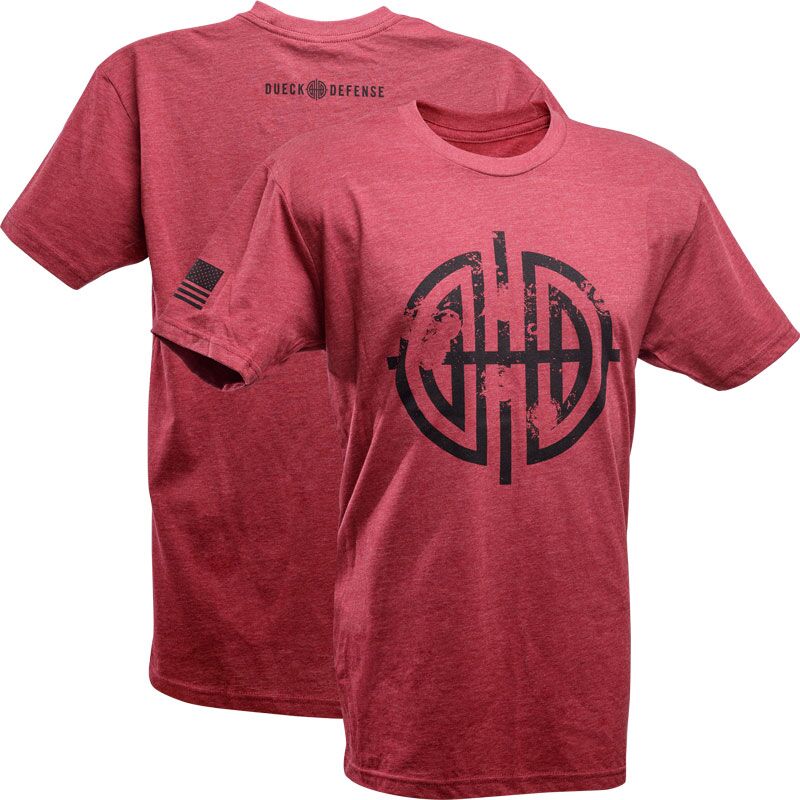 Dueck Defense Cardinal Red Men’s T-Shirt