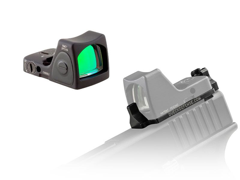 RBU + Trijicon RM02 & RM07 RMR Type 2 with 6.5 MOA Package for Glock