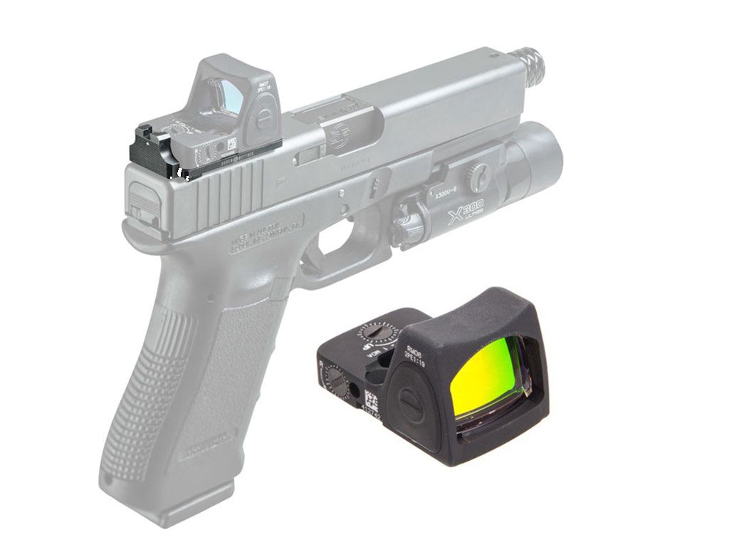 RBU + Trijicon RM06 RMR Type 2 w/ 3.25 MOA Package for Glock