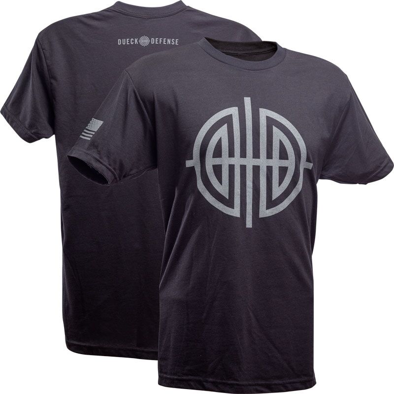 Dueck Defense Emblem Logo Black Men's T-Shirt